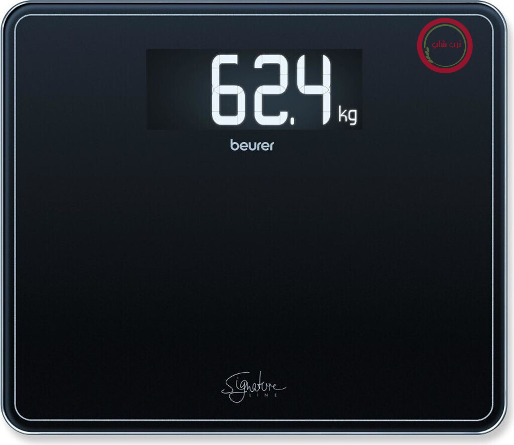 ترازو حمام شیشه ای بیورر آلمان Beurer GS 410 با سطح شیشه ای ایمنی بسیار بزرگ XXL ظرفیت بار تا 200 کیلوگرم